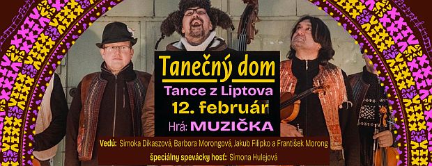 Read more about the article 12. februára 2026 – Fašiangový Tanečný dom s MUZIČKOU v Kácečku!